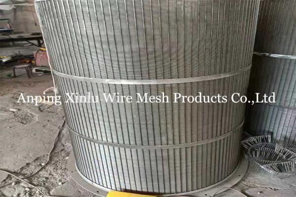 Reverse Rolled Rotary Drum Fine Screen Cylindrical FITO Wire Wedge Screen