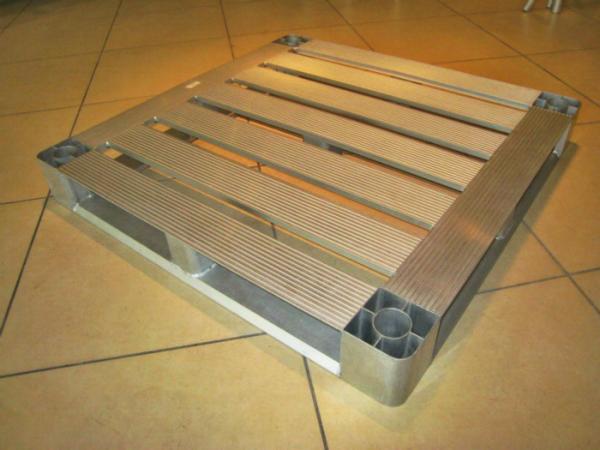 2 Way Lightweight Open Bottom Aluminum Pallet For Agricultural Industries