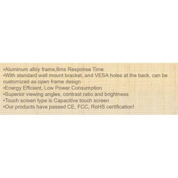 Desktop 21.5  Inch 2C Series Usb Touch Screen Monitor For All In One POS Machine