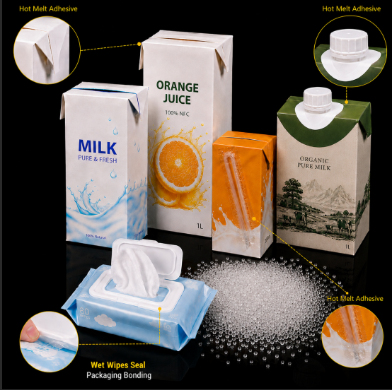 RO601 Hot Melt Adhesive for Straws, Bottle Caps, Laminated & Plastic Surfaces, Engineered for Strong, Reliable Bonding
