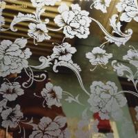 1,2 milímetros gravaram o teste padrão de flor de aço inoxidável da folha com o filme do PVC do laser
