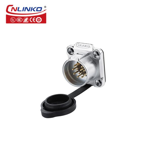 CNLINKO IP68 Waterproof M20 Male Female Plug 12 Pin Quick Release Panel Mount Connector