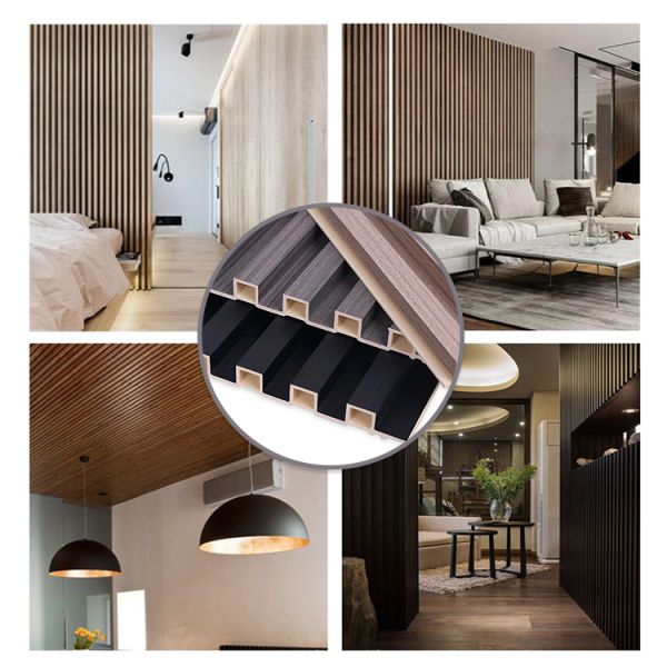 Customized Eco Friendly Indoor Irregular Grille Wpc Wall Panel 160x24 Cladding