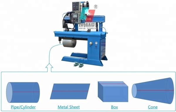 1KVA Arc Welding Equipment automatic Linear Seam Welder 1200kg Weight