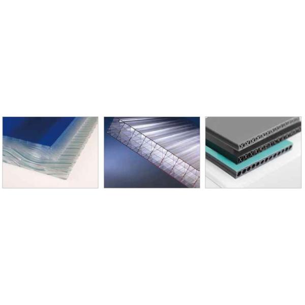PC PP PE Plastic Extrusion Line Hollow Cross Section Environmental Protection Plate