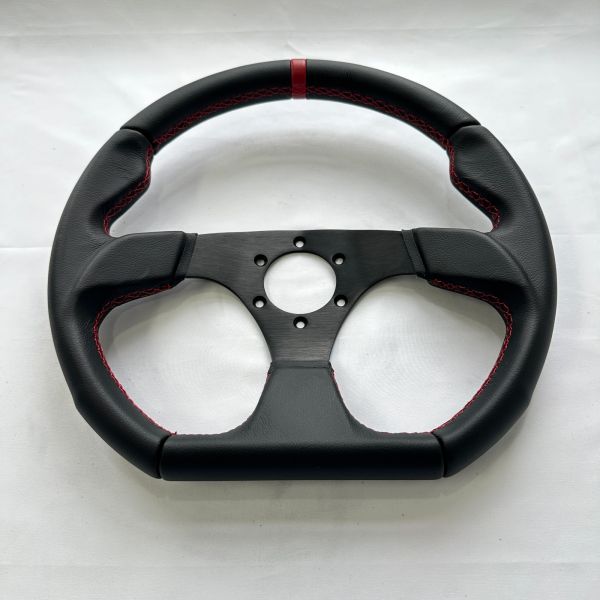 14Inch Track Racing Steering Wheels Flat Microfiber Leather Car Drift PC Game PCD 6x70mm