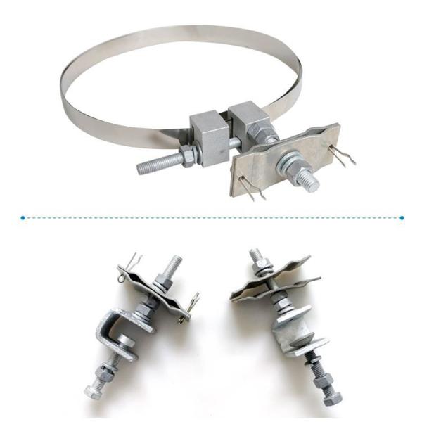 OPGW Cable Down Lead Clamps For Tower Hot Dip Gavalanized