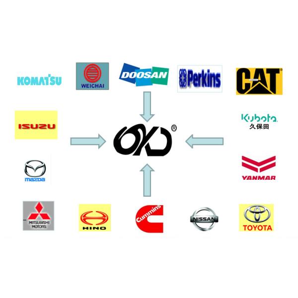 Excavator Kubota Engine Parts V3300 Piston Ring High Temperature Resistant