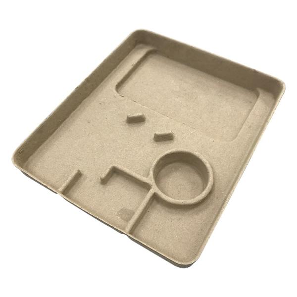 Dry Press Moulded Cardboard Packaging , Formed Pulp Packaging 3mm Thickness