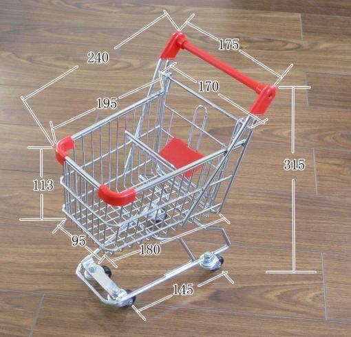 5L Low Carbon Steel Wire Retail Shop Equipment / Metal Shopping Carts