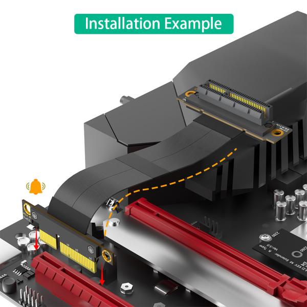 270° обратный PCI-E слот PCI-e 4X расширительный кабель повысить эффективность передачи данных