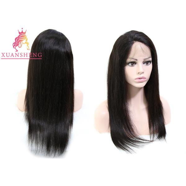 Straight Texture Full Lace Human Wigs , 100% Virgin Human Hair Hair Swiss Lace