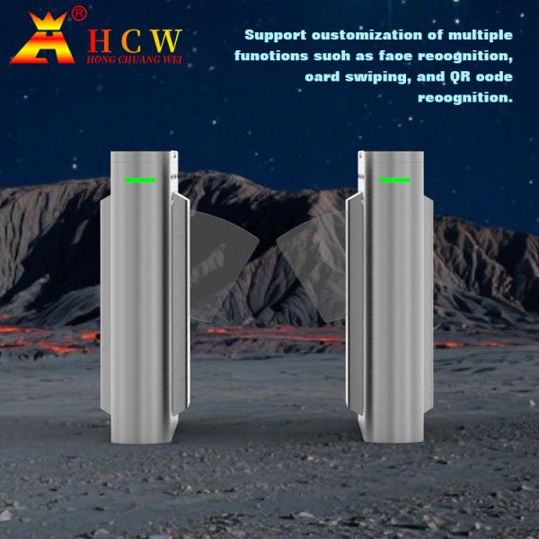 AC110V a entré les portes électroniques de tourniquet de Wing Gate Turnstile Card Reader