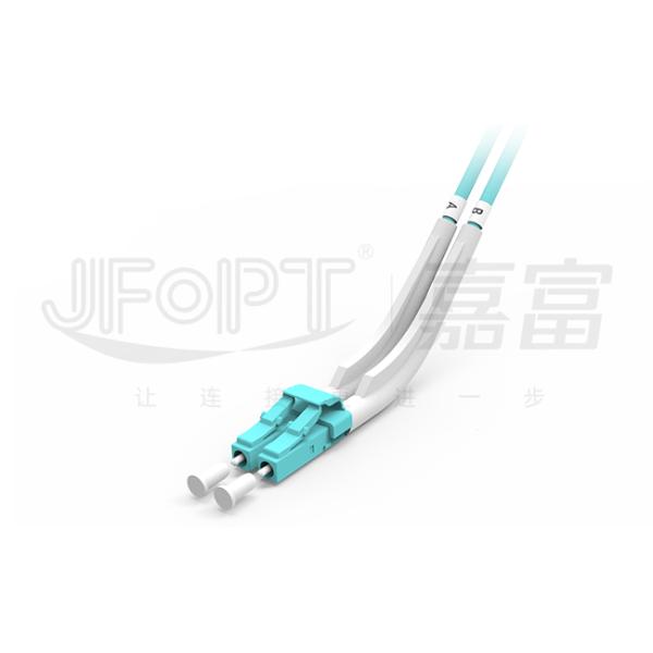 Гибкого провода мультимодный 50/125 3.0mm LSZH оптического волокна LC-LC Aqua двухшпиндельного