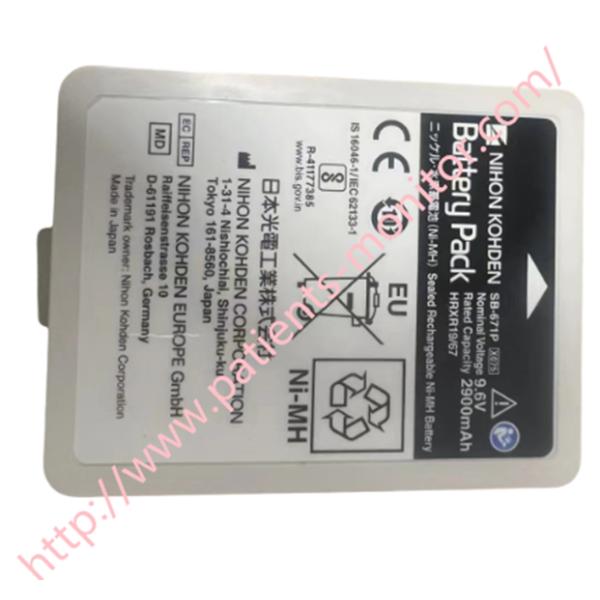 Нихон Кохден Пациентские мониторы SB-671 Акумулятор гидрида никелевого металла 9.6V 2900Ah