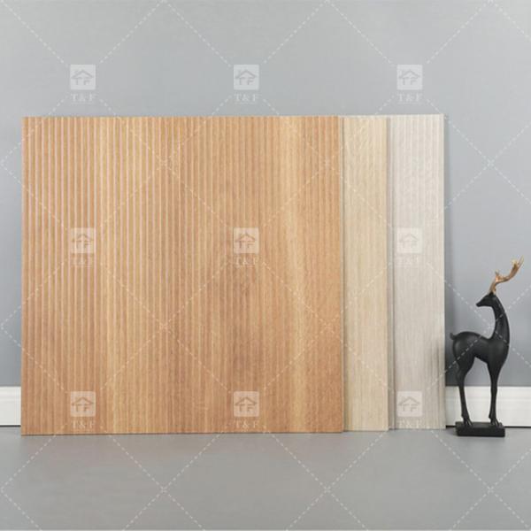 Grille Pull Trough Imitation Wood Grain Ceramic Tiles Balcony Floor Luxury Texture Background Wall