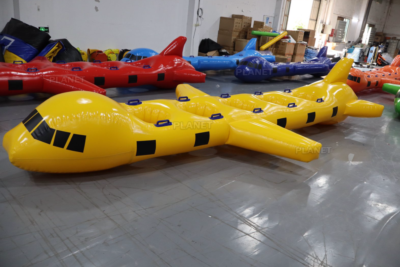 Outdoor Team Building Game Inflatable Toys & Accessories Inflatable Airplane with Hole Race Game for Kids