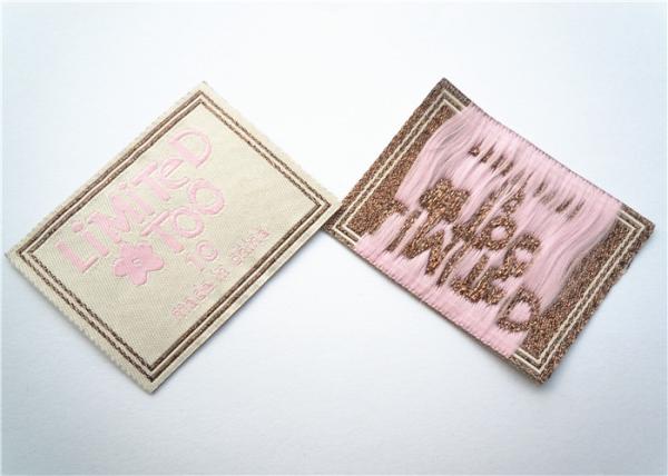 Clothing sew in garment labels fabric woven lable customized lable