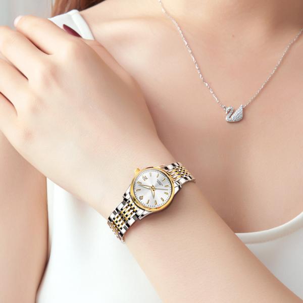 Mechanical Women'S Diamond Watch Interchangeable Strap Alloy Case