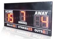 Protección ULTRAVIOLETA de 7 segmentos LED del béisbol del marcador de la cara electrónica del frente
