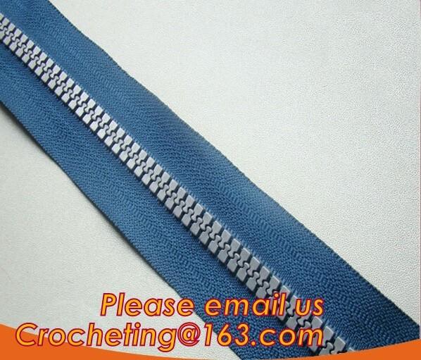 colorful garment pants resin zipper, colorful garment #5 nylon zipper with metal slider