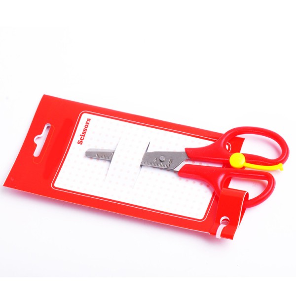 High quality wholesale OEM carbon steel durable student safety scissors