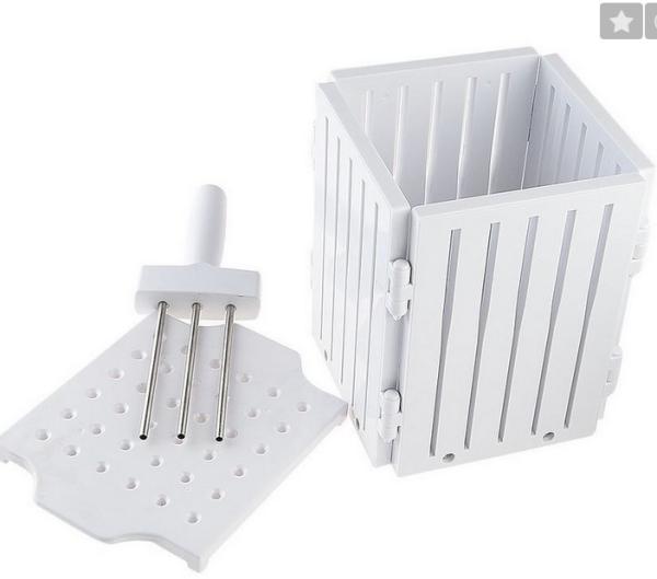 White BBQ Small Kitchen Tools Kebab Maker Box 17 * 17 * 20cm Non Stick