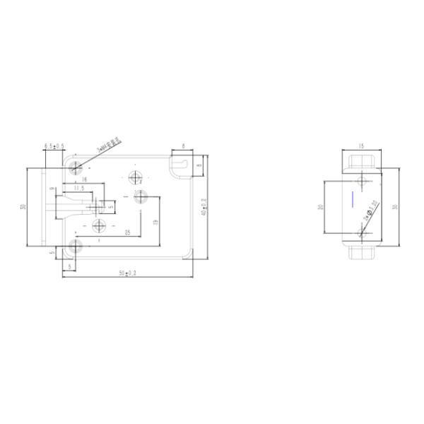 Небольшой электрический провод титана случая сплава цинка длины стопорного штифта замка 22mm шкафа