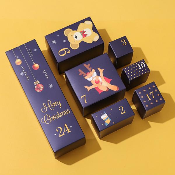 Noël de boîte de papier de carton a réutilisé des boîte-cadeau de calendrier