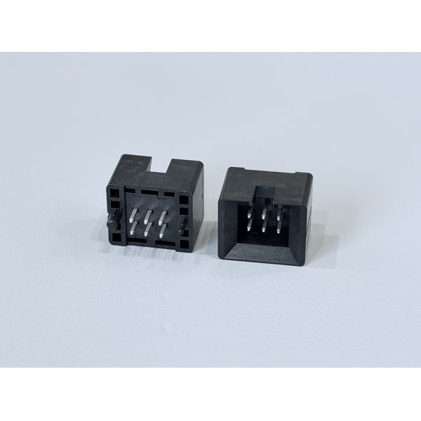 2.54mm Pitch 2×3 DIP PCB Connector, 6-Pin Vertical Electronic Terminal Connector, PA9T High-Temperature Housing, Copper Alloy Contacts, 5A Power & Signal Pin Header Connector