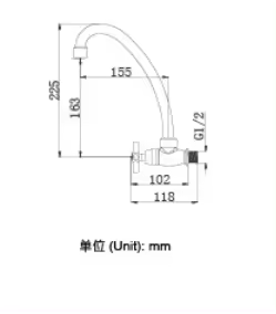 Кран ванной комнаты аксессуарный тип Кран современного дизайна ABS Гусиная шея Вода Пластиковый кран