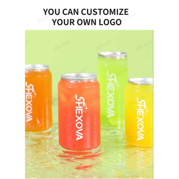 Disposable Empty Pet Beverage Cans Plastic For 330ml 500ml Beverage Juice Bottle