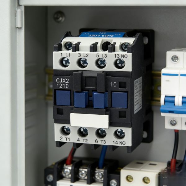 220V AC Magnetic Contactor Three Phase Din Rail Installation For Motor Control