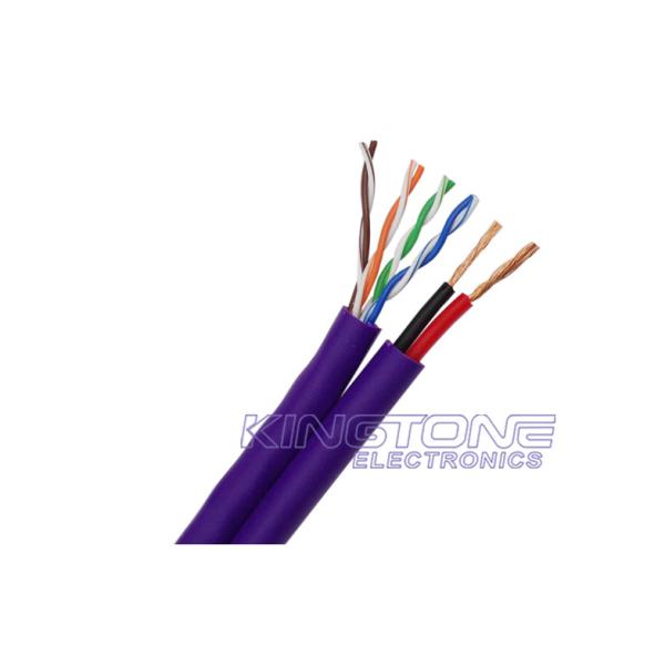 UTP CAT5E Figure 8 Cable for IP Camera 24AWG BC PE Jacket for Outdoor Use
