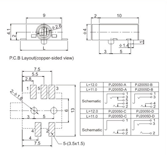 Наушники женский Джек 5000 циклов, PCB 3,5 аудио Mm соединения Джек