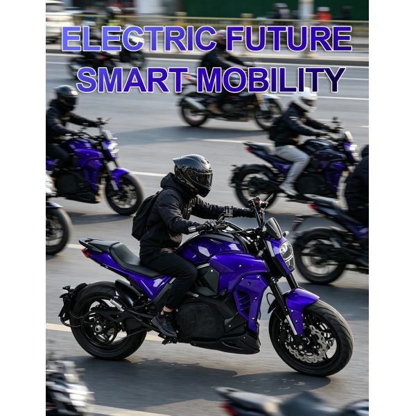 High Performance Electric Motorcycle with 72V 100Ah Lithium Iron Phosphate Battery 200km/h Top Speed and 1-Hour Fast Charging