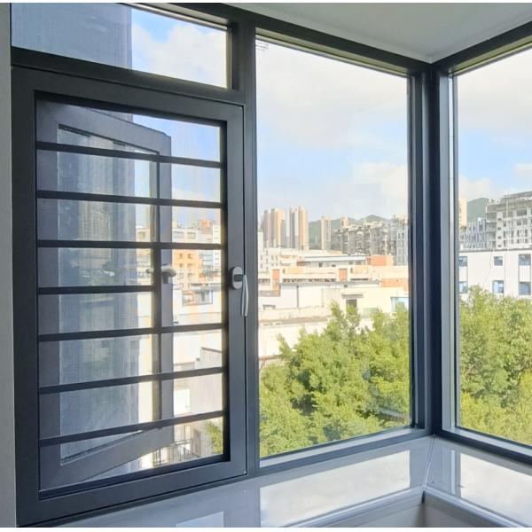Customizable Aluminum Swing Window with Multi-Point Locking and High Security 10-Year Warranty