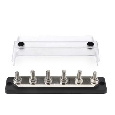 48V 600A High-Current Busbar with 6 Studs for Solar RV Marine and Automotive Power Distribution