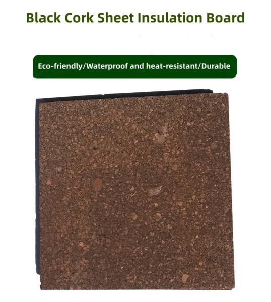 Eco-Friendly Black Cork Sheet Dark Cork Board Roll Tiles For Crafts