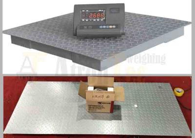 Compact Steel Platform Floor Scale with LED Display Weighing Indicator