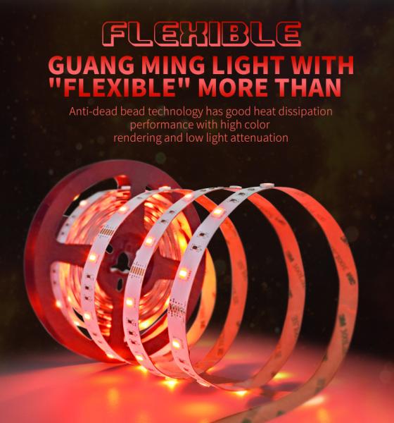 520-530nm 14.4W SMD 5050 LED Strip Light Low-temperature reflow