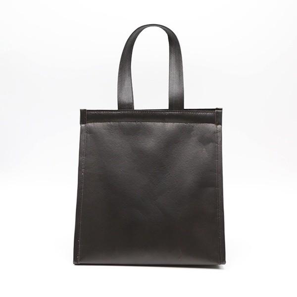 Black Wholesale thermal insulated cooler laminated bags with hoop & loop for promotional