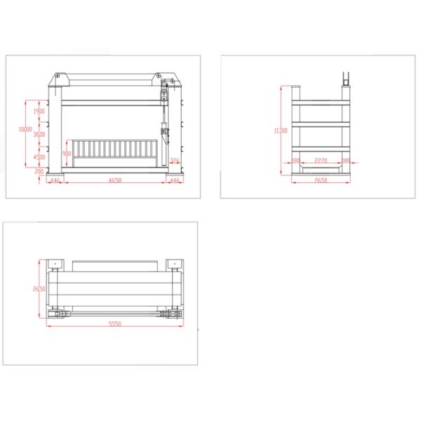 Гидравлический пол подъема стоянки 4 столбов автоматический - установил сверхмощный лифт автомобиля для на открытом воздухе