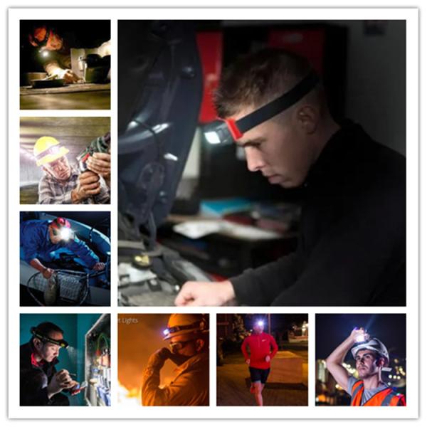 Headlamp датчика движения СИД УДАРА 2W перезаряжаемые луч потока 200 люменов широкий