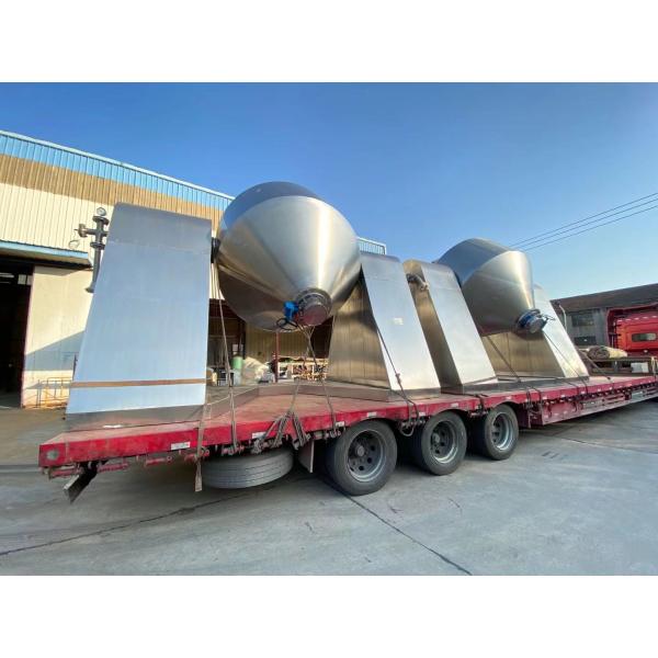 High Efficiency Double Cone Rotary Vacuum Dryer Energy Saving Stainless Steel