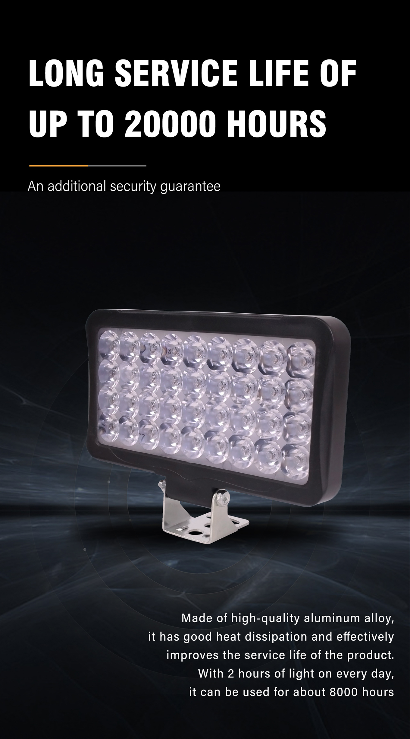 30W Motorcycle External Spotlight Dual-Color Temperature For Illumination