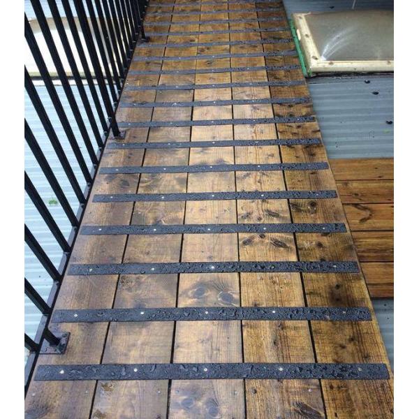 Cutting Processing Service 50mm 90mm 100mm Wide Antislip FRP Fiberglass Decking Strip