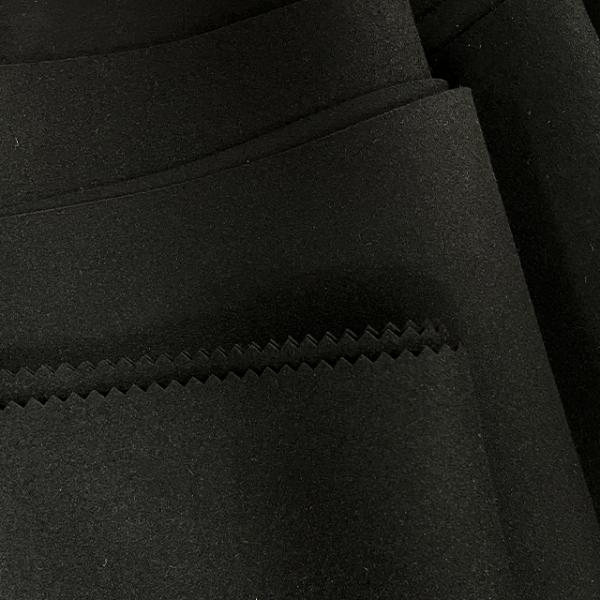 Luxe Faux Leather Material Ultra Soft Island Micro Suede Fabric Pure Black
