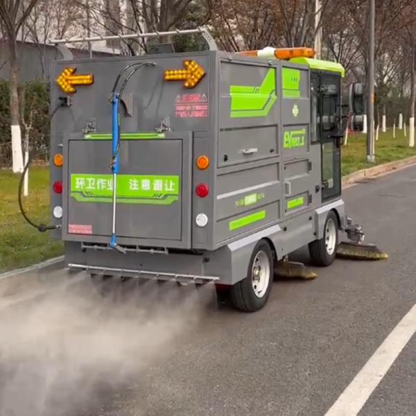 High-Power Dust/Debris Collection for Big Areas 1970mm Wheelbase Industrial Sweeper
