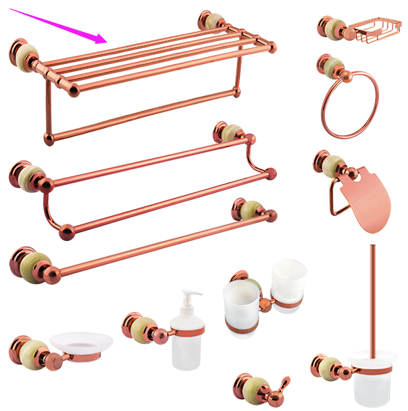 Пластинка Розовое золото Окончание Полотенца Полотенце аксессуары для ванной комнаты Полотенцы для полотенцев